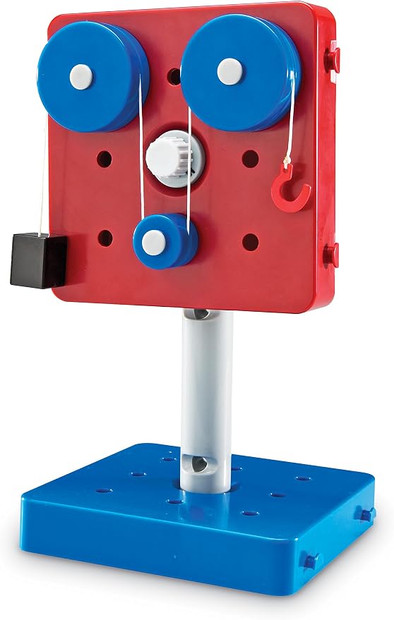 Learning Resources Simple Machines - STEM Kits, Simple Machines Kit for Classroom, Pulleys and Gears for Kids, Engineering Building Sets, STEM Activity, Toys for Engineers, Physics Toys for Kids