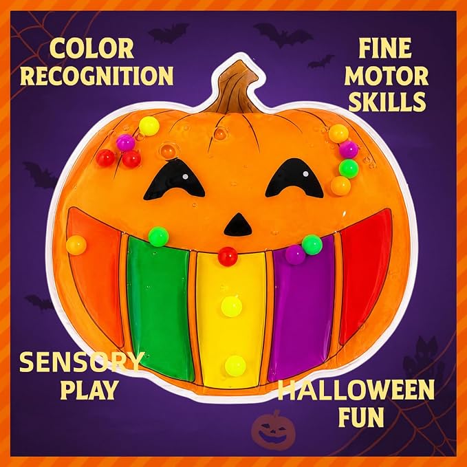 UURM 2 Pack Halloween Color Sorting Sensory Toy Travel Toys for Toddler 2+