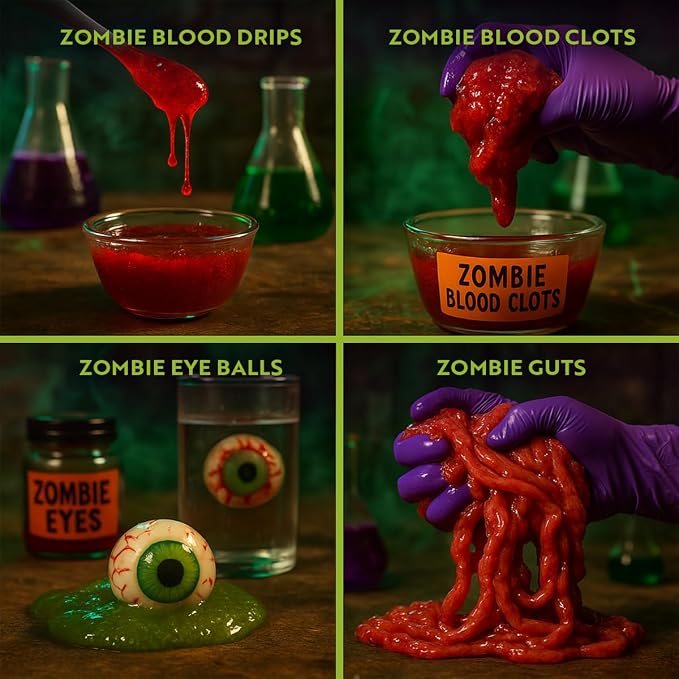 Playz Disgusting n Gross Science Experiments Science Kits for Kids Age 8-12 | Educational Science Toys Chemistry set with 34+ Fun Science Activities Stem Kits for kids, Gross Slime Science Lab kit Gifts