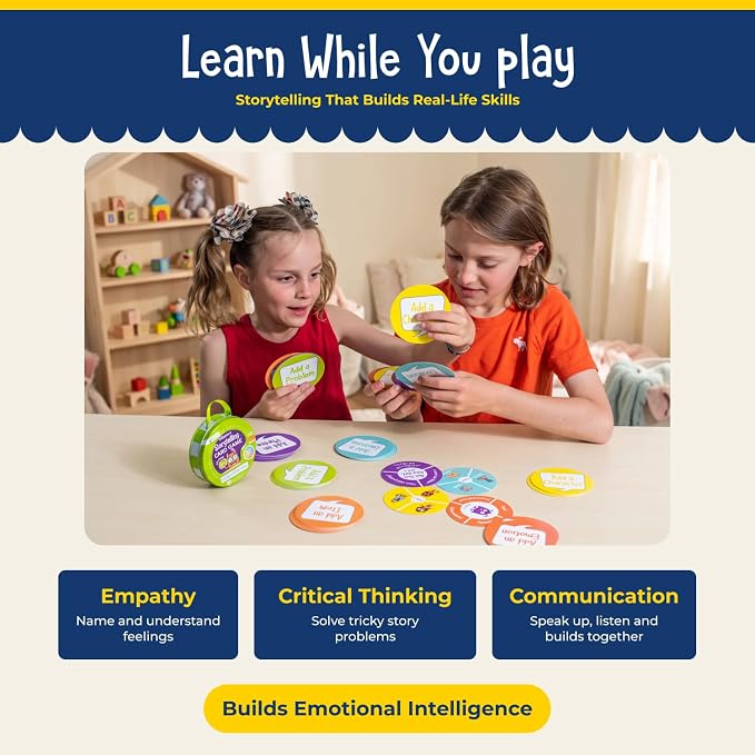 Open The Joy Creative Storytelling Card Game – Kids Feelings Family