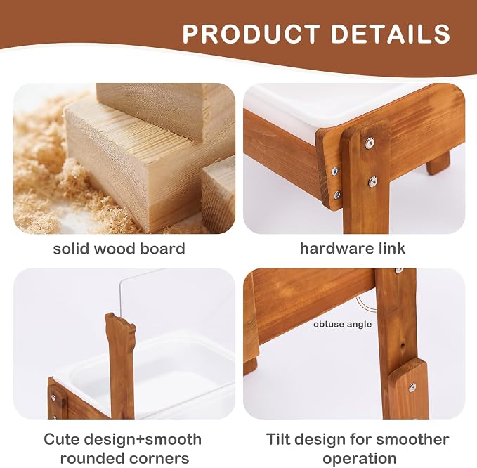 PHOKID Sand and Water Table for Toddlers,Wooden Sensory Play Activity Table,2 Sensory Bins, Acrylic Board & Water Track Toys,Montessori Kids Tables Learning Toy for Age 3+,Orignal Cedar Wood