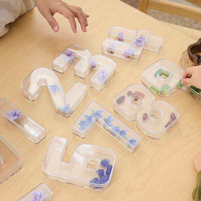 Kaplan Early Learning Company Loose Parts Number Trays - Set of 10