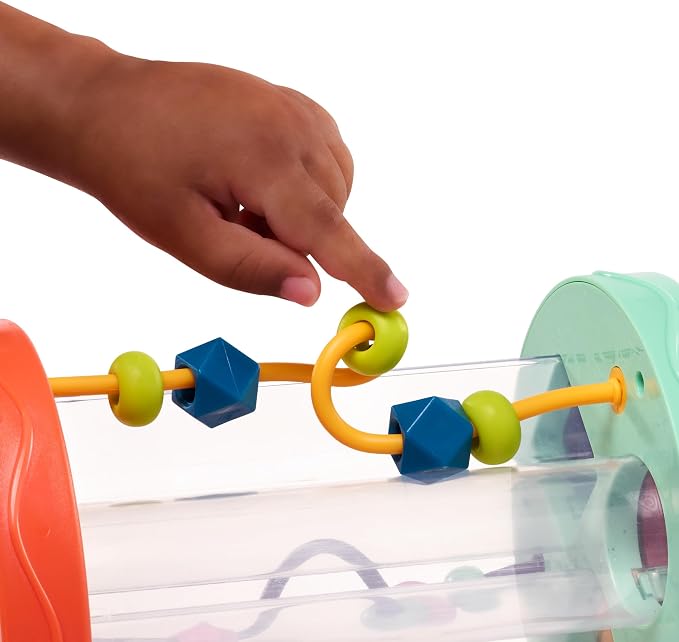 B. toys Baby Shape Sorter, Hooty-Hoo Owls, Bead Mazes & Sounds, Interactive | Hooty-Hoo shape sorter with 3 owl shapes, 3 bead mazes, color matching and fun sounds for fine motor play, Baby, 10+ Months