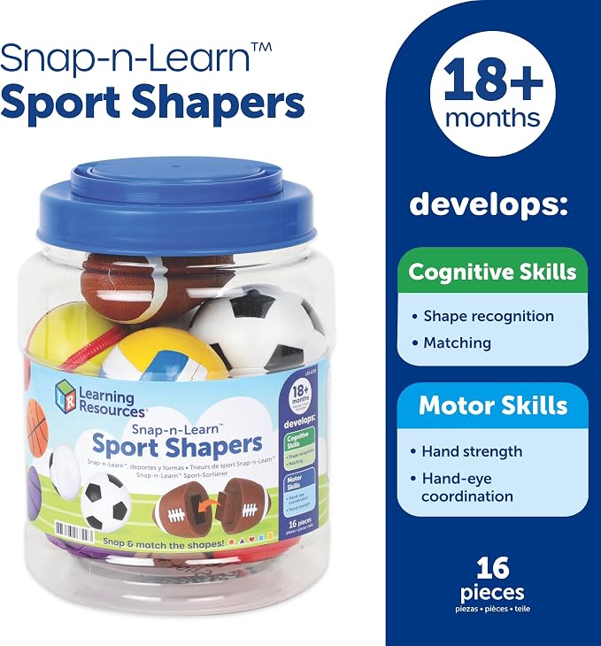 Learning Resources Snap-n-Learn Sports Shapers