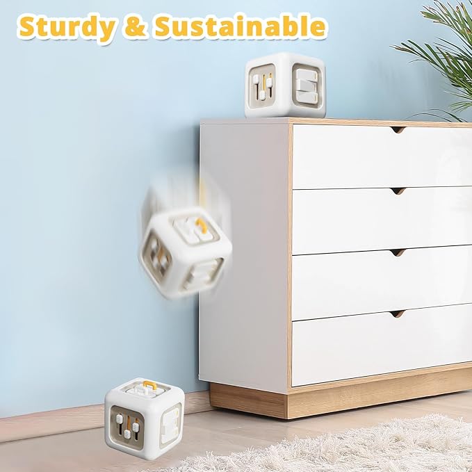 SOCBTNSO Montessori Busy Cube Travel Toy for Toddlers | Learning Fine Motor Skills, 1st Birthday Gifts for 1 Year Old Boy, 6 9 12 Months Baby