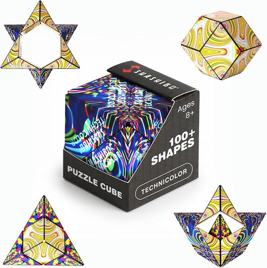 Shashibo DODECA Magnetic Puzzle Cube, Stress Relief Fidget Toy | 100+ Possible Shapes, Sensory Fidget Toy For Adults & Kids, Fun Shape Shifting Puzzle Box For All Ages