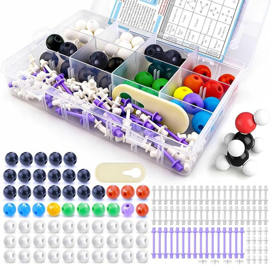 Chemistry Molecular Model Kit (136 Pcs) for Student and Teacher,Organic and Inorganic Chemistry Learning Set,Motivate Enthusiasm for Learning Chemistry and Raising Space Imagination