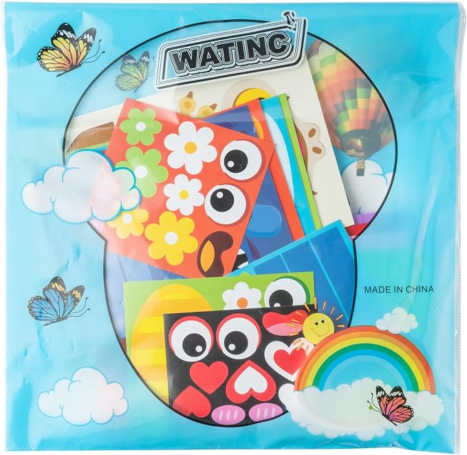 WATINC Hand Puppet Making Kit, Paper Sock Puppet Toys for Kids (Insects) | 9 Styles, Make Your Own Storytelling & Role Play Crafts, Creative Group Activity, Party Favors & Gifts for Kids Ages 4-8