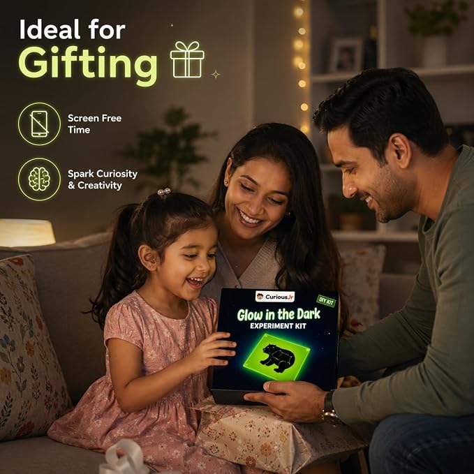 PW Glow in The Dark Science Experiment Kit for Kids, 15+ Amazing Science Experiments, STEM Learning for 8-12 Years Old, Birthday Gift for Boys & Girls Standard Multicolor | For 8-12 Year Olds, Learn Physics, Certified Safe, Birthday Gift For Boys and G...