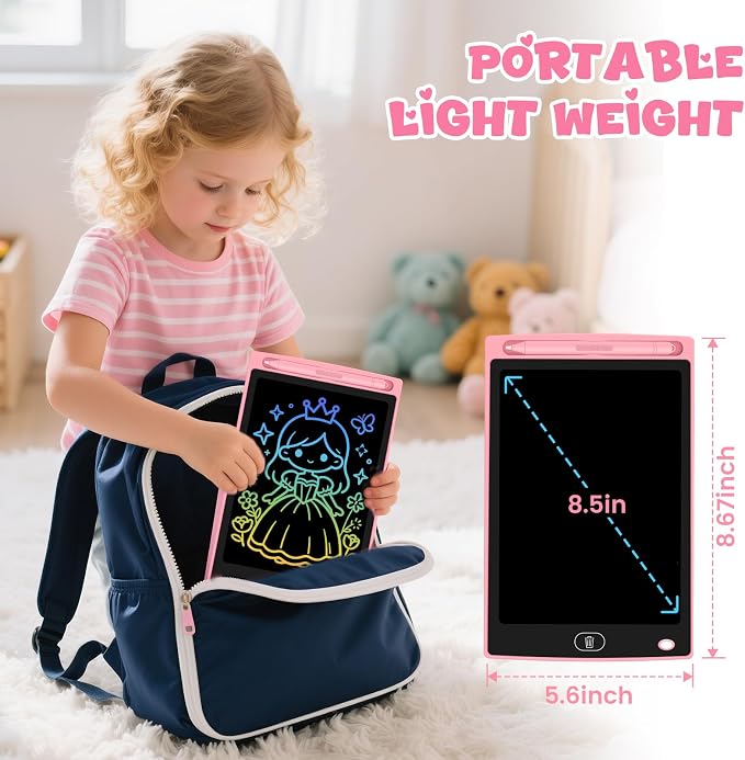 24 Pack LCD Writing Tablet for Kids, Erasable and Reusable Toddler Doodle Board in 8.5 inch, Ideal Educational Drawing Pad for Learning Toy for Ages 3-8 Gifts for Girls Boys
