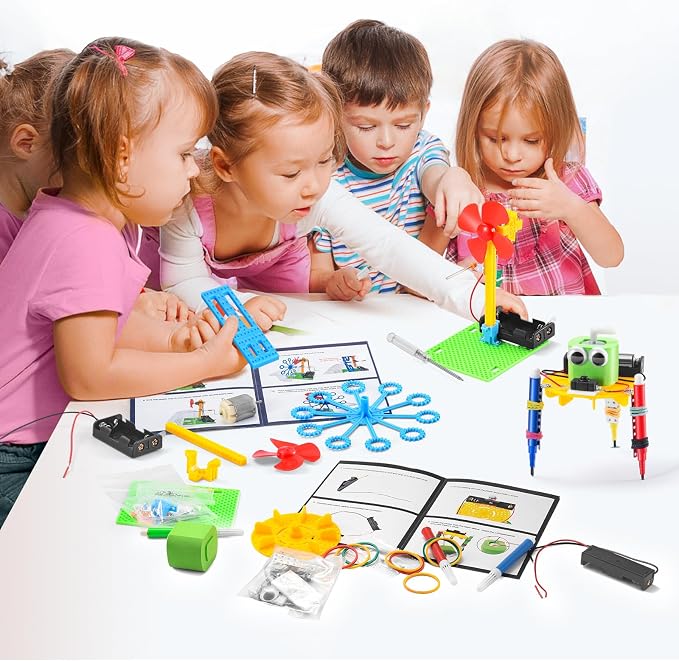 BeAndge STEM Kits for Kids 6-8 8-10, STEM Toys 6 7 8 Year Old Birthday Gift | Science Kits for Kids 5-7 8-12, Boy Gifts Robot Toys for 6+ 8-13, Robotics Experiment Engineering Building Crafts Activities