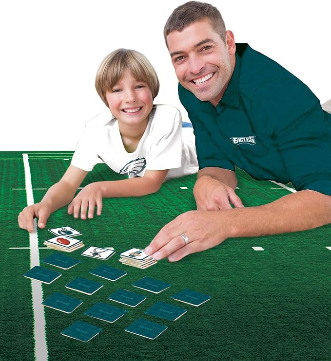 MasterPieces Sports Games - Philadelphia Eagles NFL Matching Game - Game for Kids and Family - Laugh and Learn