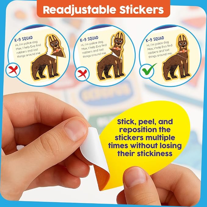Funcils Paint by Sticker Book for Kids Ages 4-8, 30 Color Sticker by Number | Travel, Airplane, Car Activities for Kids, Girls & Boys - Art & Crafts Games, Puzzle Books, Learning Educational Kit