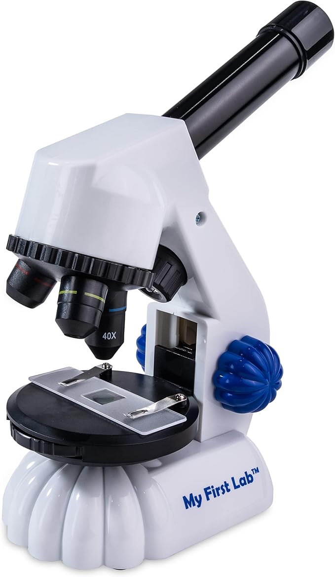 My First Lab’s MFL-20 Mini Microscope for Kids 5-7 - Entry Level STEM Microscope Kit with Child’s Microscope, Microscope Slides, Guide and More