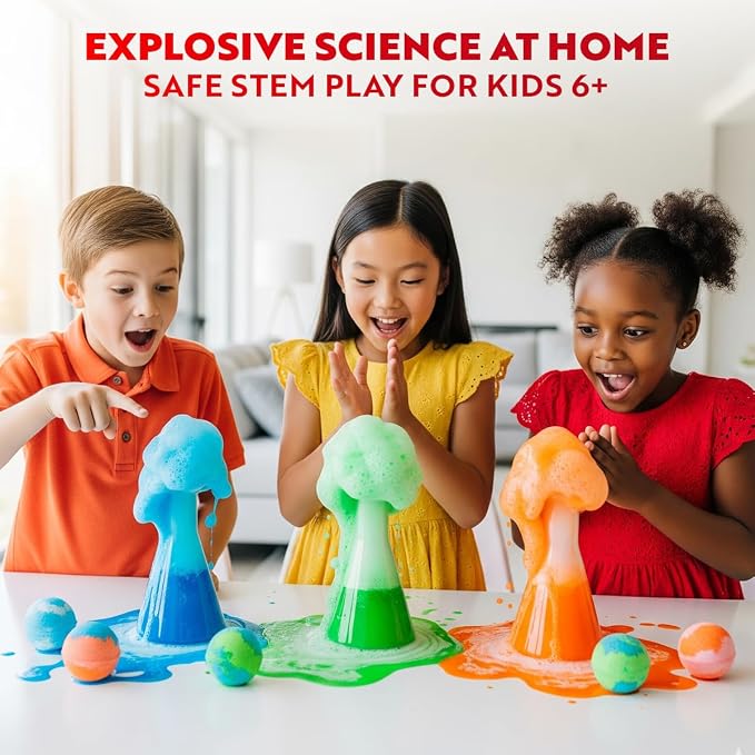 Playz Kaboom! Explosive Science Kit for Kids Age 8-12, Kids Chemistry Set | Learning & Education Toys, Best Gifts for Boys, STEM Projects Educational Science kits w 50+ Science Experiments for Kids