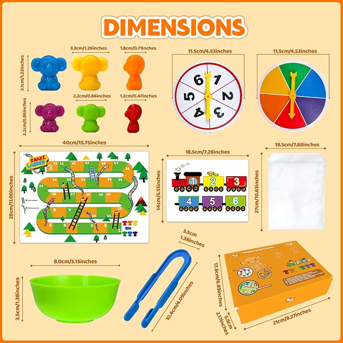 Pairez Toys Counting Animals Montessori Toy, 72pcs Koala Color Sorting Set | Sorting Bowls & Activity Cards, Preschool Learning Activities, Math Manipulatives, Sensory Toys for Toddlers, Birthday Gifts