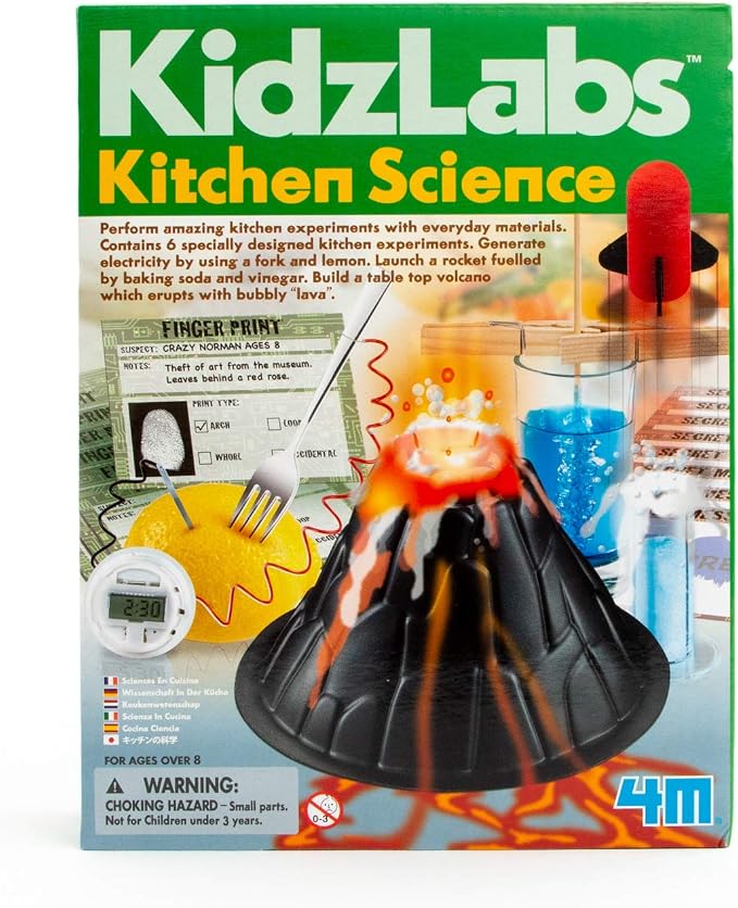 4M Kitchen Science Kit - DIY Chemistry Experiment Lab Stem Toys Gift for Kids & Teens, Boys & Girls (3806)