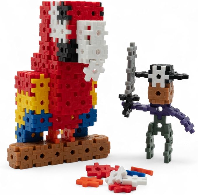 KADÜ Parrot 250 Piece Set - STEM/STEAM Building + Construction Toy, for Open + Imaginative Play Ages 5+ | Creative Mini Sensory Construction Puzzle tiles - Open Ended Play Gift Boys + Girls - Classroom Homeschool Manipulatives