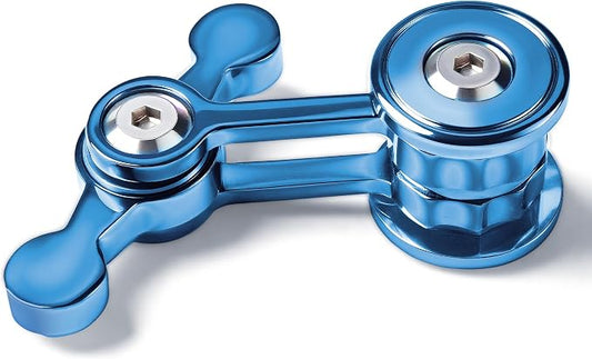 Fidget Spinner for Adults, Metal Silent Figette Office Desk Toy Quiet Cool Gadgets Gifts for Teen Boys Kid Anxiety Stress Relief Calm Down Sensory Autism Autistic ADHD Airplane Travel (Blue)