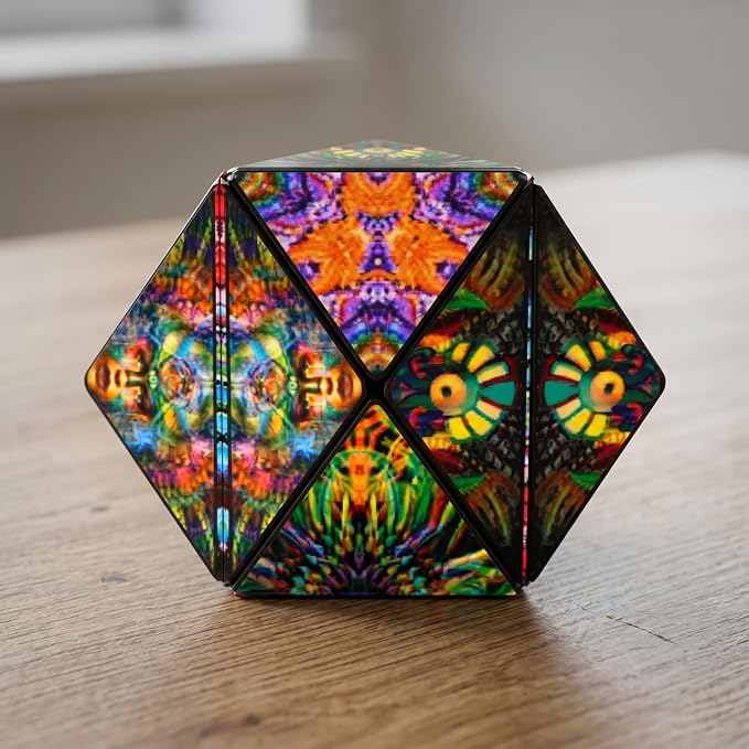 Shashibo DODECA Magnetic Puzzle Cube, Stress Relief Fidget Toy | 100+ Possible Shapes, Sensory Fidget Toy For Adults & Kids, Fun Shape Shifting Puzzle Box For All Ages