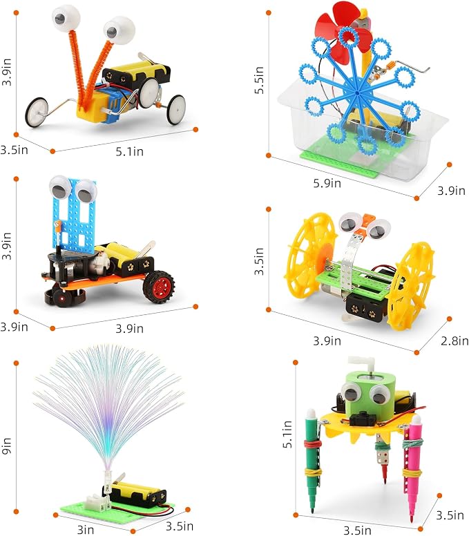 STEM Robotics Science Kits for Kids Ages 8-12 8-10, STEM Toys for Boys 8-13 | Build A Engineering Robot Building Toys Science Experiments Projects, Crafts for 8 9 10 11 Year Old Boys Birthday Gifts