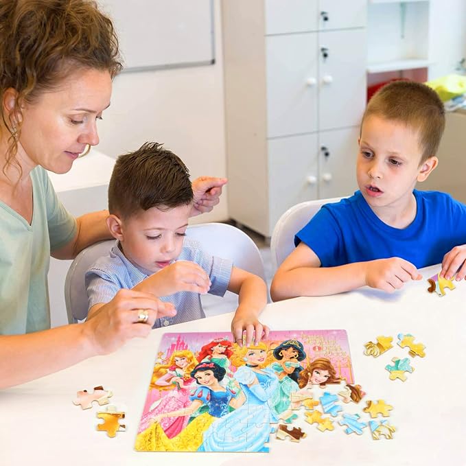 Puzzles for Kids Ages 4-6,100 Piece Puzzles for Kids Ages 6-8 in Metal Box | Educational Learning Jigsaw Puzzles Puzzle Games for Boys and Girls