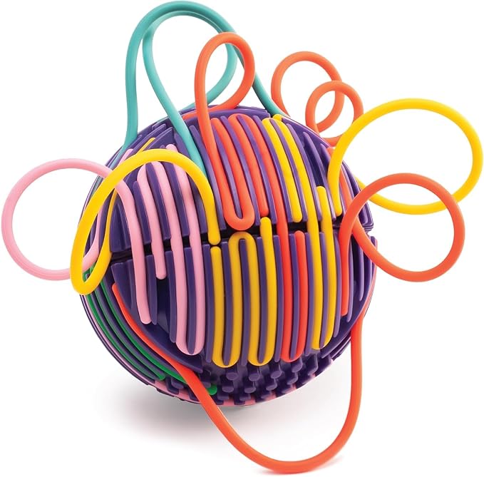 WOWBBLE Sensory Activity Ball Sensory Fidget Toys for Kids & Adults with 24 Strings | ADHD Calming Focus Stress Relief Toy | Travel-Friendly | Ages 3+
