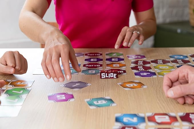 Slide | Fast & Fun Tile Placement Card Game Where the Lowest Score Wins | Beginner & Family Friendly Strategy Board Games | A Tabletop Favorite for Kids & Adults | Ages 7+ | 2 - 6 Players | 15 Min