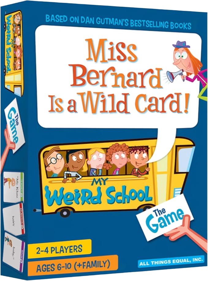 My Weird School Game Miss Bernard Is A Wild Card, Funny Educational Card Game for Kids and Family, Silly Sentence Building Game