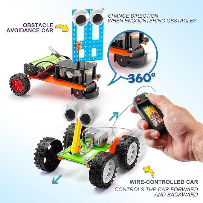 Robot STEM Kits for Kids Age 6-8 8-10, STEM Toys for Boys Crafts Ages 8-13 | Science Building Kits for Kids 5-7 8-12, Robotics Engineering Experiments, 8 9 10 11 12-14 Year Old Boys Girls Birthday Gifts