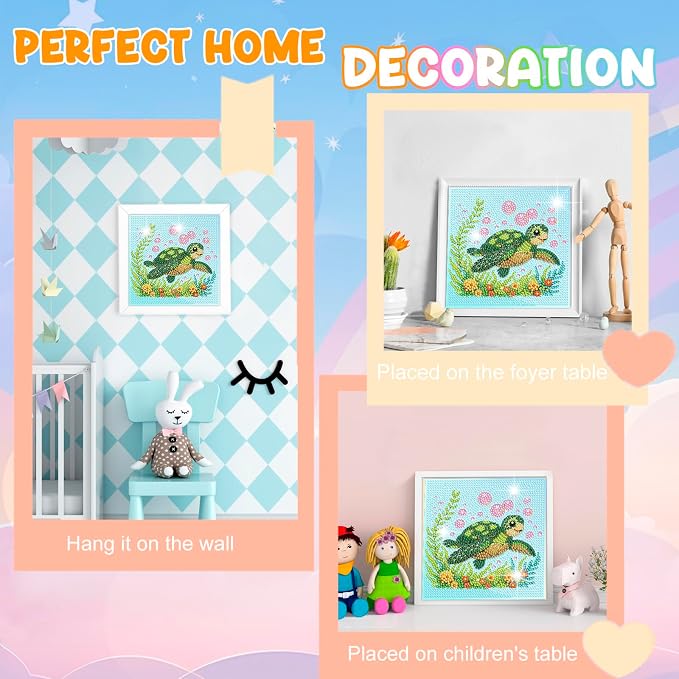 Nardoll Diamond Art Kits with Wooden Frame - Arts and Crafts - Dimond Art Painting by Numbers - GEM Art for Beginners Adult Home Wall Decor