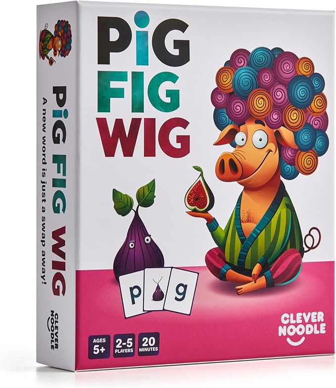 Clever Noodle Pig Fig Wig I A Hilarious Fun Word Game for Kids Learning to Read I Phonics Game I Reading Games