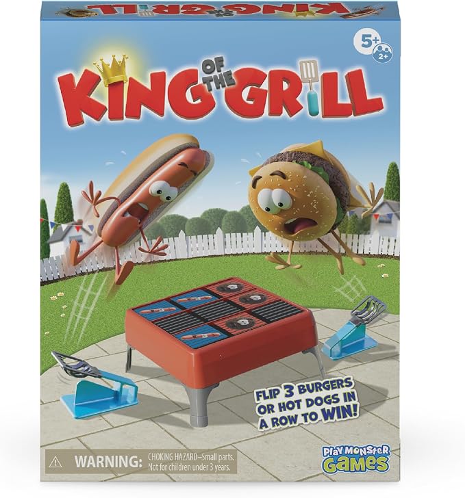 King of the Grill Matching Board Game - Target Game - Preschool Toys - Hand-Eye-Coordination Game - Fun Fast-Paced Party Game for Family Night - Interactive Kids Board Games - Ages 5+