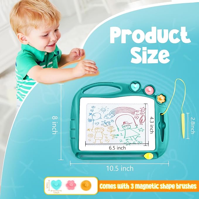 Magnetic Drawing Board, Toddler Toys for Age 3 Boys Girls, Toddler Drawing Board, Birthday Easter Christmas Halloween Kids Toy Gifts for Boys and Girls