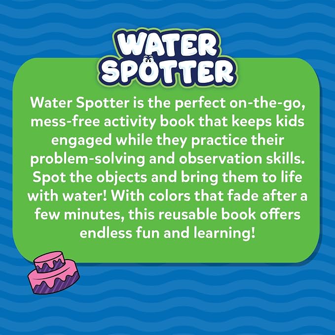 Skillmatics Water Spotter Animals, Travel Toy, Activity Book, Gift for Kids | Paint with Water Kit, Kindergarten Coloring Book, Screen-Free Fun, Mess-Free, For Boys & Girls Ages 4, 5, 6, 7, 8