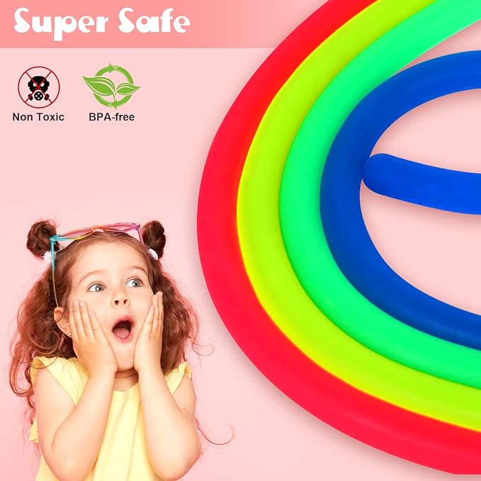 Sensory Toys for Kids,Fidget Stretchy Strings for Stress,12 pcs Thin | Sensory Toys Special Needs for Autistic ADHD Autism Children Toddlers Boys Girls,Halloween Christmas Party Favor