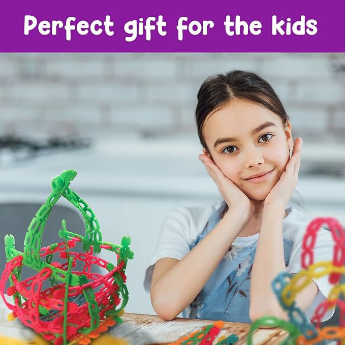 Roylco STEAM Structure Sticks Kit - Multi Color Plastic Sticks to Inspire Creativity - Build and Create with Unique Design