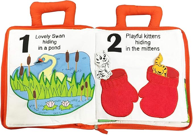 Pockets of Learning Personalized Count and Seek Child's First Counting Quiet Book Engaging Activity Busy Book for Toddlers and Children | Interactive Discover and Learn | Sensory Educational Toy