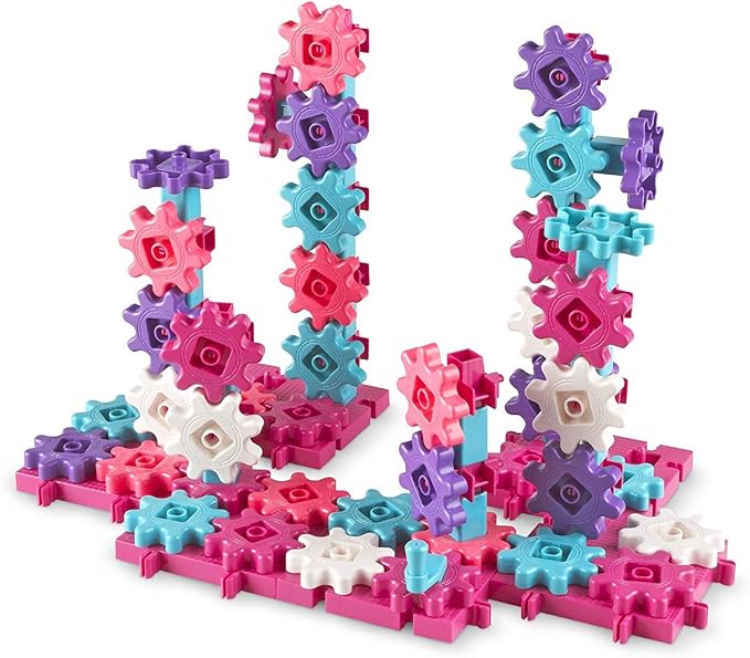 Learning Resources Gears Deluxe Building Set, Pink