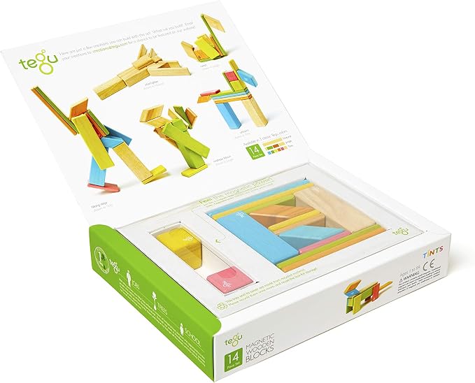 Tegu Wooden Tints Set, Assorted, 14 Pieces (TEG14PTNT306T)