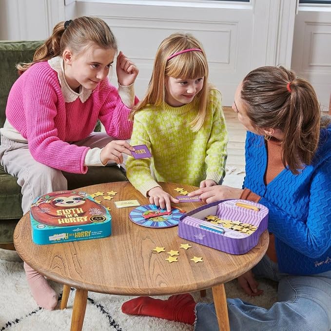 eeBoo Sloth in a Hurry Improv Action Board Game for Ages 5+