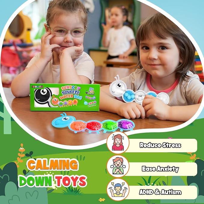 3Pcs Color Sorting Sensory Toys for Kids with Autism Toddler Toys for Airplane Travel Road Trip Preschool Montessori Toys Fine Motor Skills B Easter Basket Stuffers Gifts for Kids Boys Girls