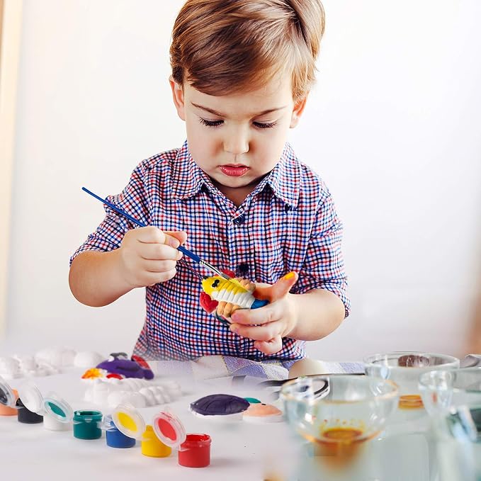 KODATEK Arts and Crafts for Kids 4-6, 80 Piece Kids Paint Kit Art Set | Ceramic Painting Kit, Easter Craft Activities Kits, Creative Art Activity Gift Toys for Boys Girls