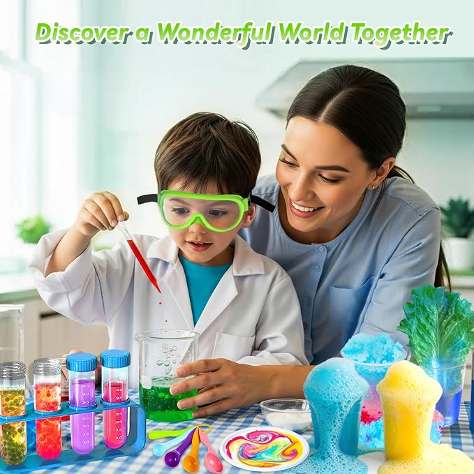 250+ Experiments Science Kits for Kids, STEM Activities Educational Science | Science Experiments Gifts, With Chemistry Set, Erupting Volcano, Growing Crystal Tree, Science Kit with Experiments