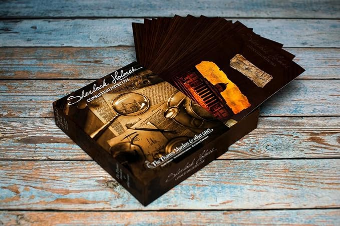 Asmodee Sherlock Holmes Consulting Detective - The Thames Murders & Other Cases Board Game - Captivating Mystery Game for Kids & Adults, Ages 14+, 1-8 Players, 90 Min Playtime