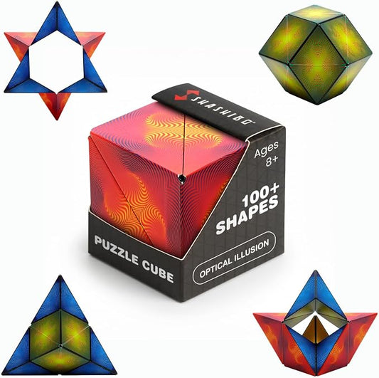 Shashibo DODECA Magnetic Puzzle Cube, Stress Relief Fidget Toy | 100+ Possible Shapes, Sensory Fidget Toy For Adults & Kids, Fun Shape Shifting Puzzle Box For All Ages