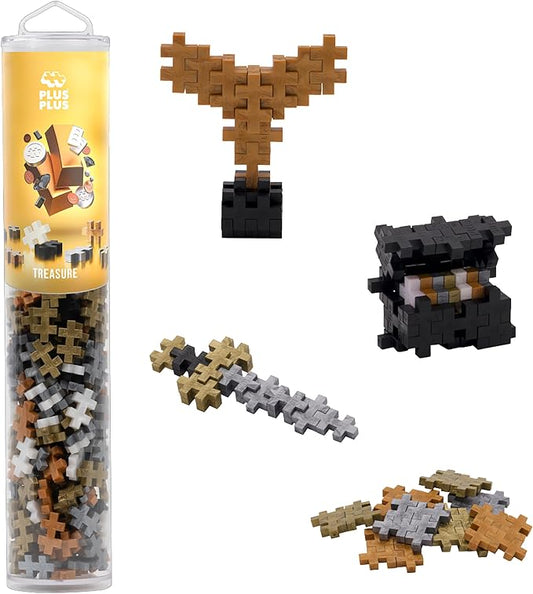 PLUS PLUS 240 Piece Treasure Mix - Mini Waffle Blocks, Classroom Must Haves | STEM Toys, Sensory Bin Filler, Autistic Kids Must Haves, Gifts for Boys & Girls, Christmas Stocking Stuffers for Kids