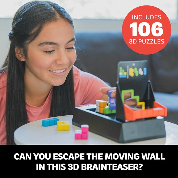 Educational Insights Kanoodle Shape Escape - Brain Teaser Puzzles for Kids Ages 8-10, 3D Spatial Puzzle Games for Adults, Teens and Kids, Problem Solving Toys and Logic Puzzles, Single Player Games
