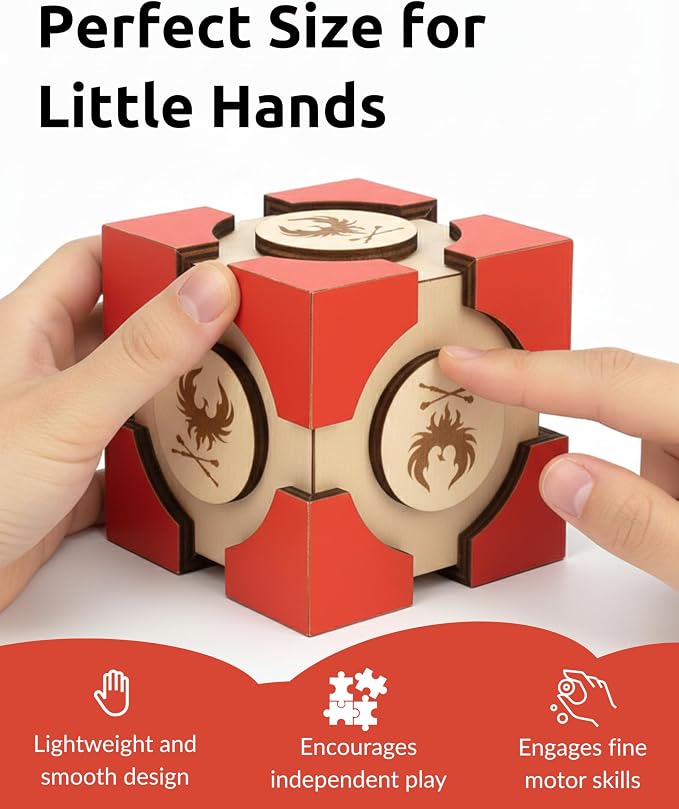 Phoenix Puzzle by Sharp Brain Zone – Interlocking Brain Teaser Cube, 3D Wooden Puzzle, Stress Relief Brain Teaser & Premium Decorative Teaser