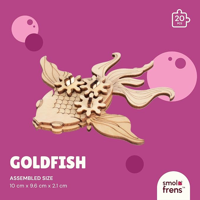 3D Wooden Puzzles for Kids Ages 8+, 5 Pack Animal Puzzles, FSC-Certified Wood, Plastic-Free Toy, STEM Kit for Kids Teens Adults, Wood Craft Model Kit, Individually Wrapped Party Favors - City Frens